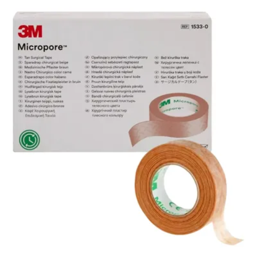 ADHESIVO MICROPORE COLOR PIEL 1/2 X 10YDS (3M)
